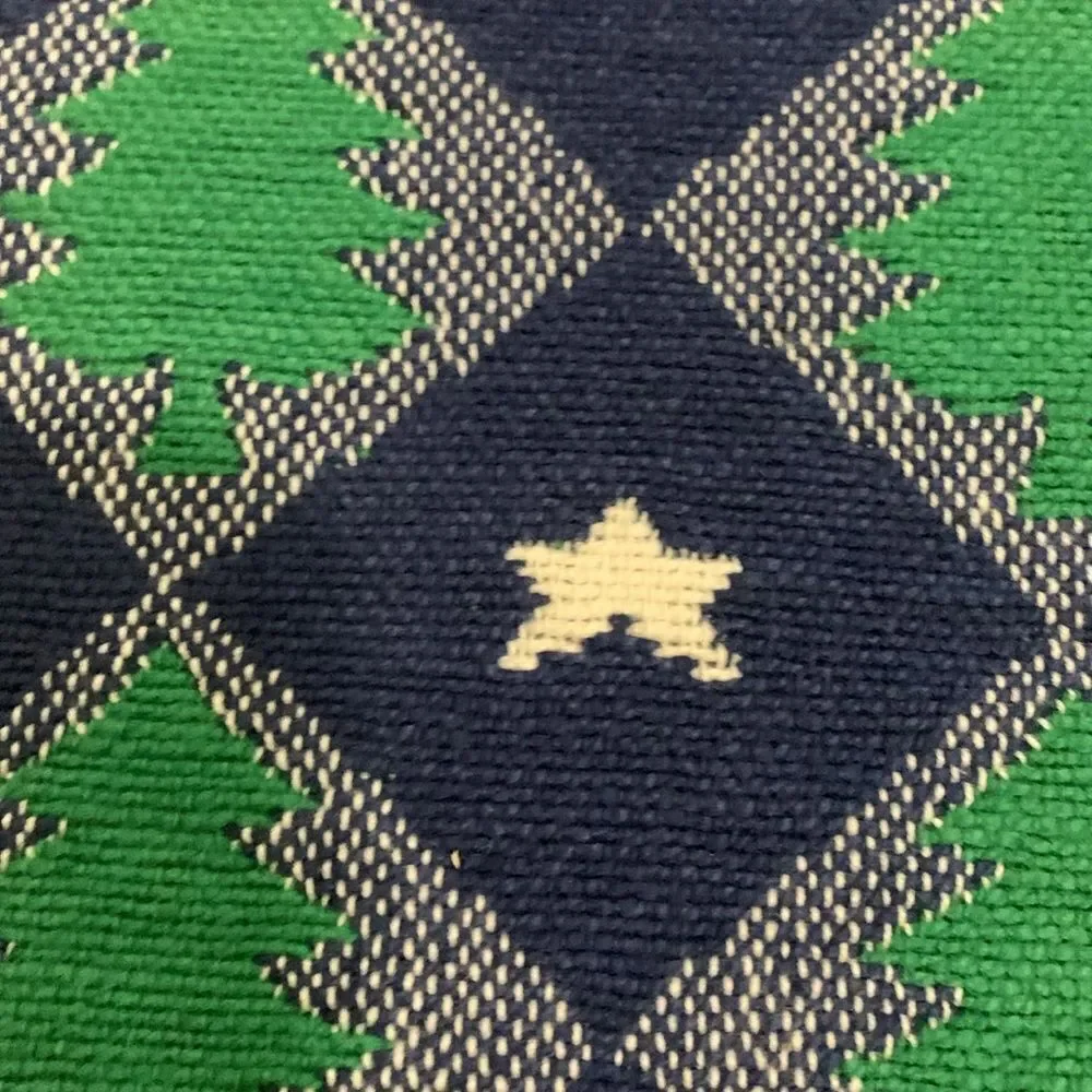 Vintage 1997‎ W.Y.S.I.W.Y.G 100% Cotton Holiday Tree & Star Placemats Set Of 8